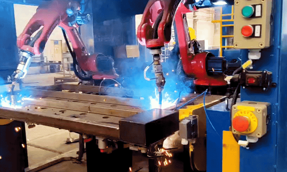 コンテナボトムパレットフレキシブル溶接ワークステーション...