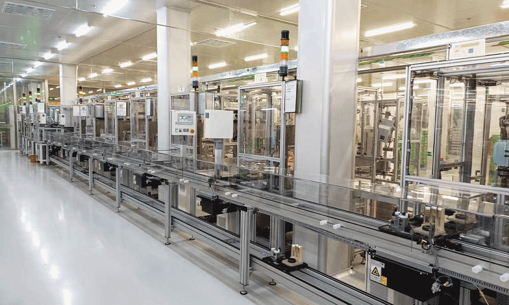 ชุดประกอบสเตเตอร์และโรเตอร์ของคอมเพรสเซอร์และสายการทดสอบ