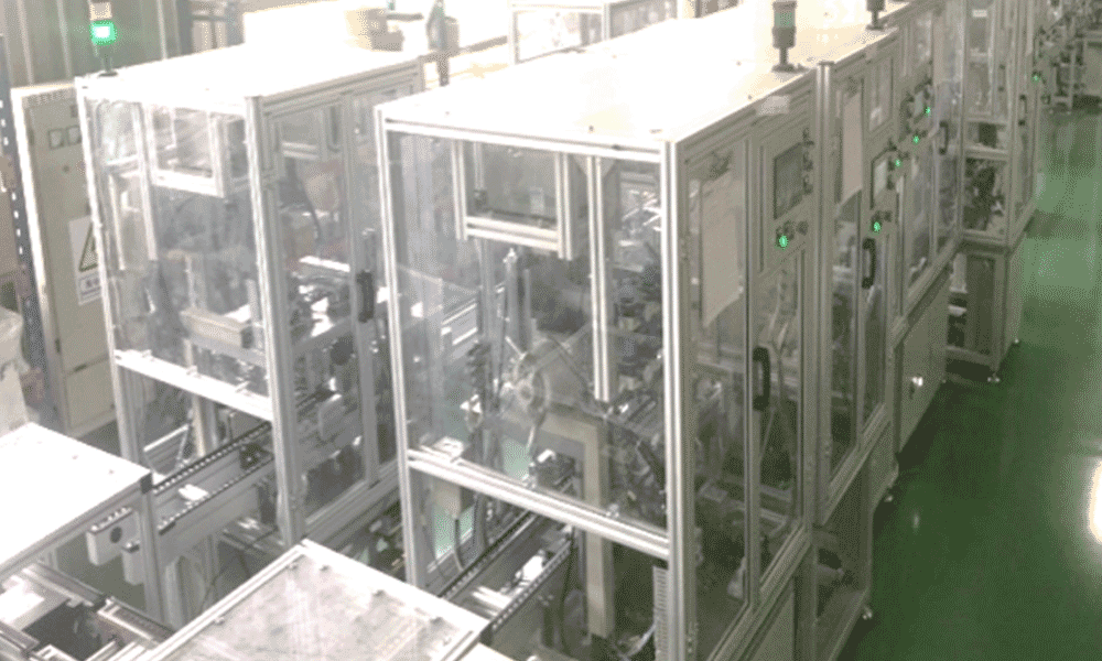 Auto Lock Montage und Testlinie