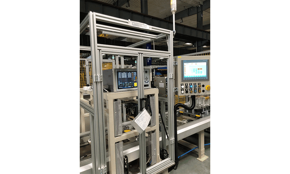 電気駆動モーターの組み立てとテストライン