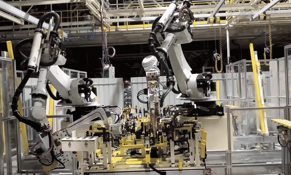 Montagelinie für Automobilschweißer