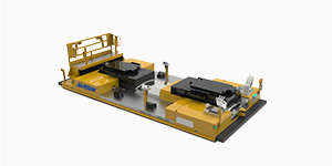Mobiler Roboter für die Automobilmontage mit drei Hebern