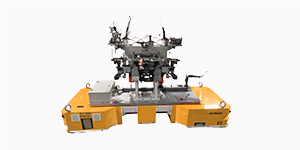 Mobiler Montageroboter mit Front-End-Modulunterstützung