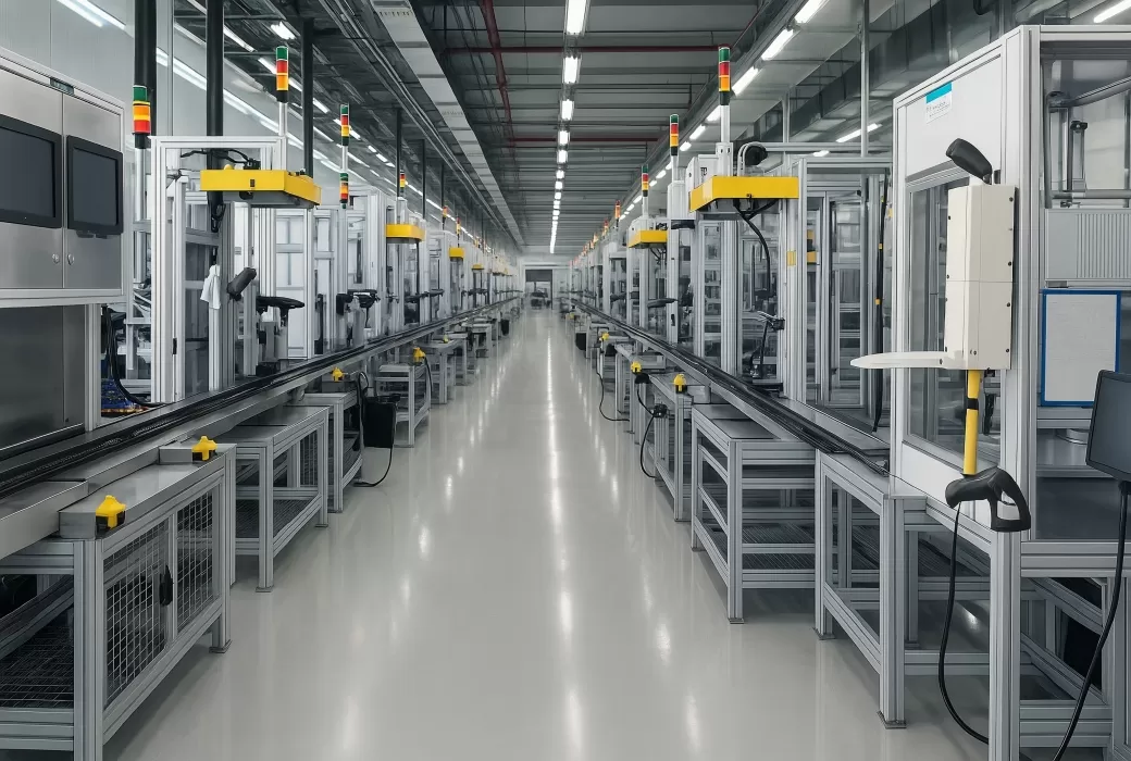 汽车空调压缩机装配检测线